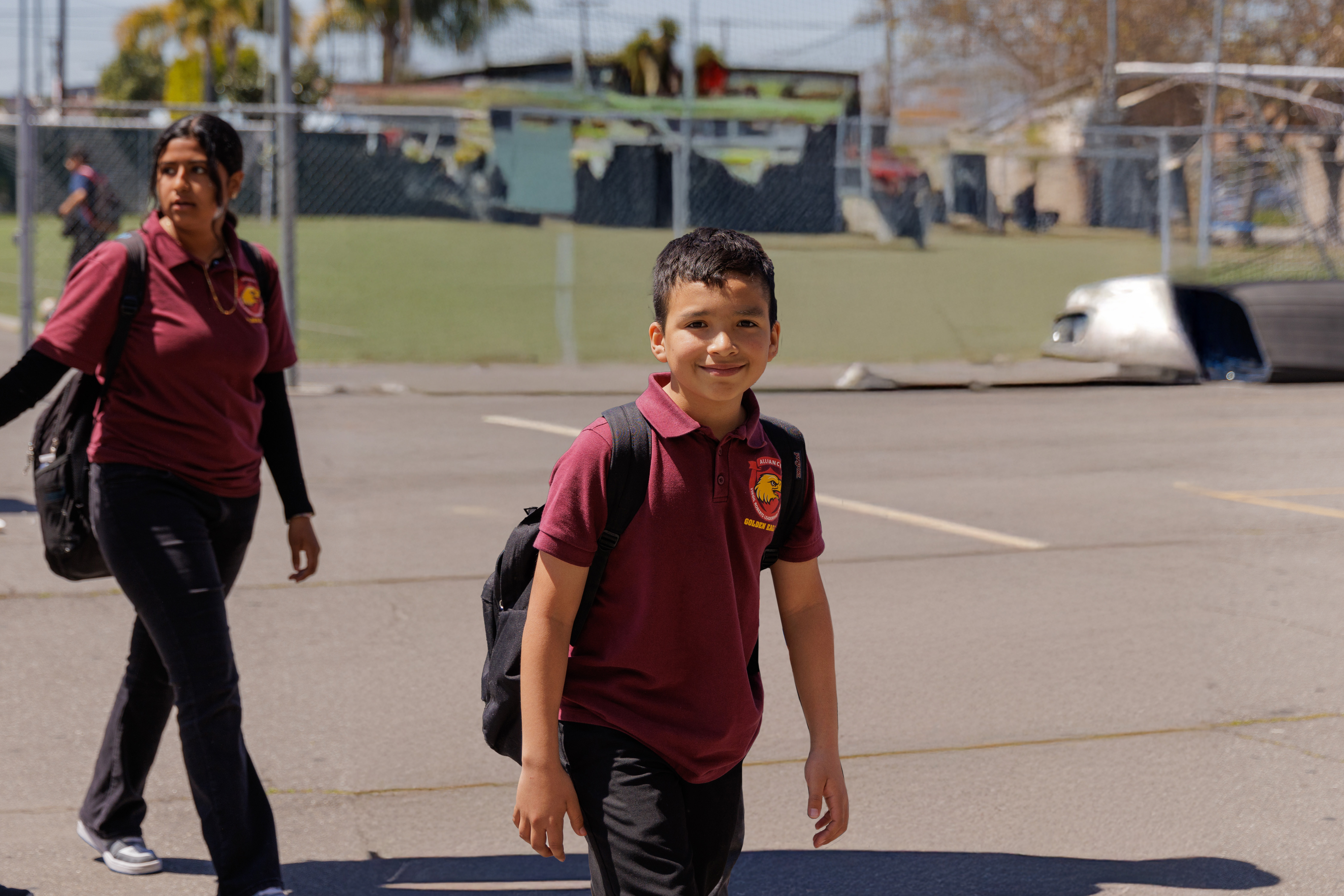 kids walking