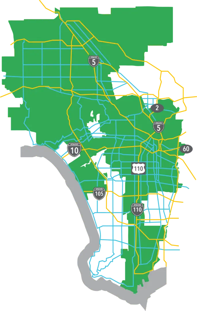 Map of our schools